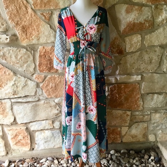 5⭐️Fave!  The Giverny Rose Patchwork Dress - Picture 2 of 7